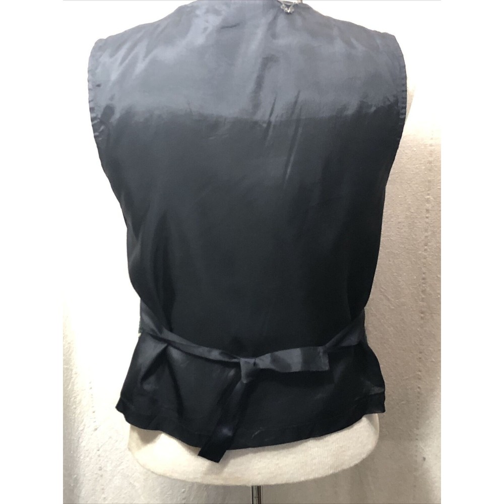 CABIN CREEK Vest Tapestry Puppy Dog Equestrian Hunting Size Med Petite Women's - Picture 9 of 15